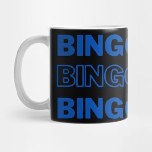 Bingo Bingo Bingo Blue Mug